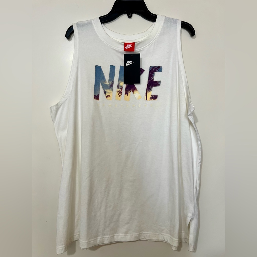 Nike “Sportswear” Palm Tree Workout Tank Top XXL - Picture 3 of 7